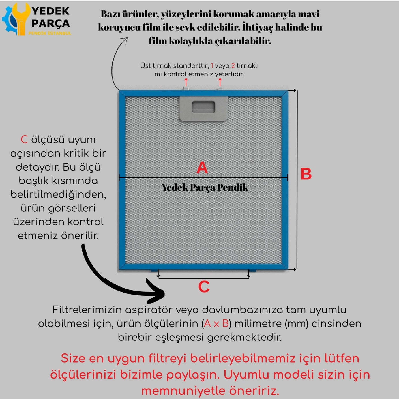Balay: 3BD795X | 220x320 mm | Aspiratör & Davlumbaz Tel Yağ Filtresi | Model: 00362380 | 22x32 cm