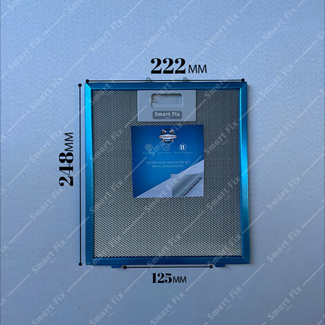 Whirlpool : PRF0017 | 222x248 mm | Aspiratör & Davlumbaz Tel Yağ Filtresi | Model: 50299664008 - C00344909 | 22,2x24,8 cm