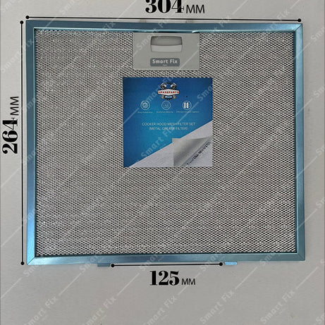 AEG : DVE5960HB | 304x264 mm | Aspirator &amp; Hood Wire Oil Filter | Model: 00431771 | 30.4x26.4 cm